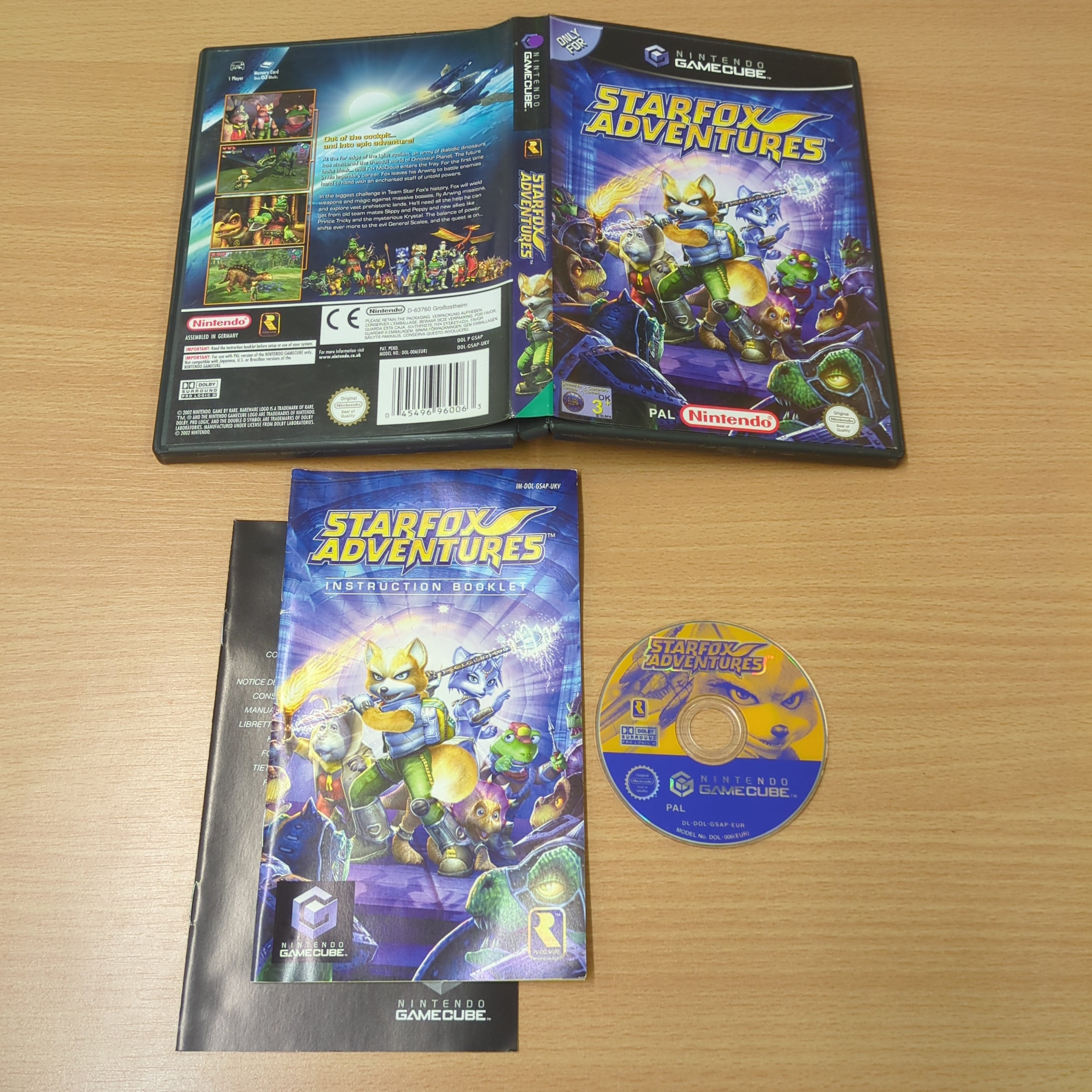 Starfox Adventures Nintendo GameCube game Starfox Adventures Nintendo GameCube game